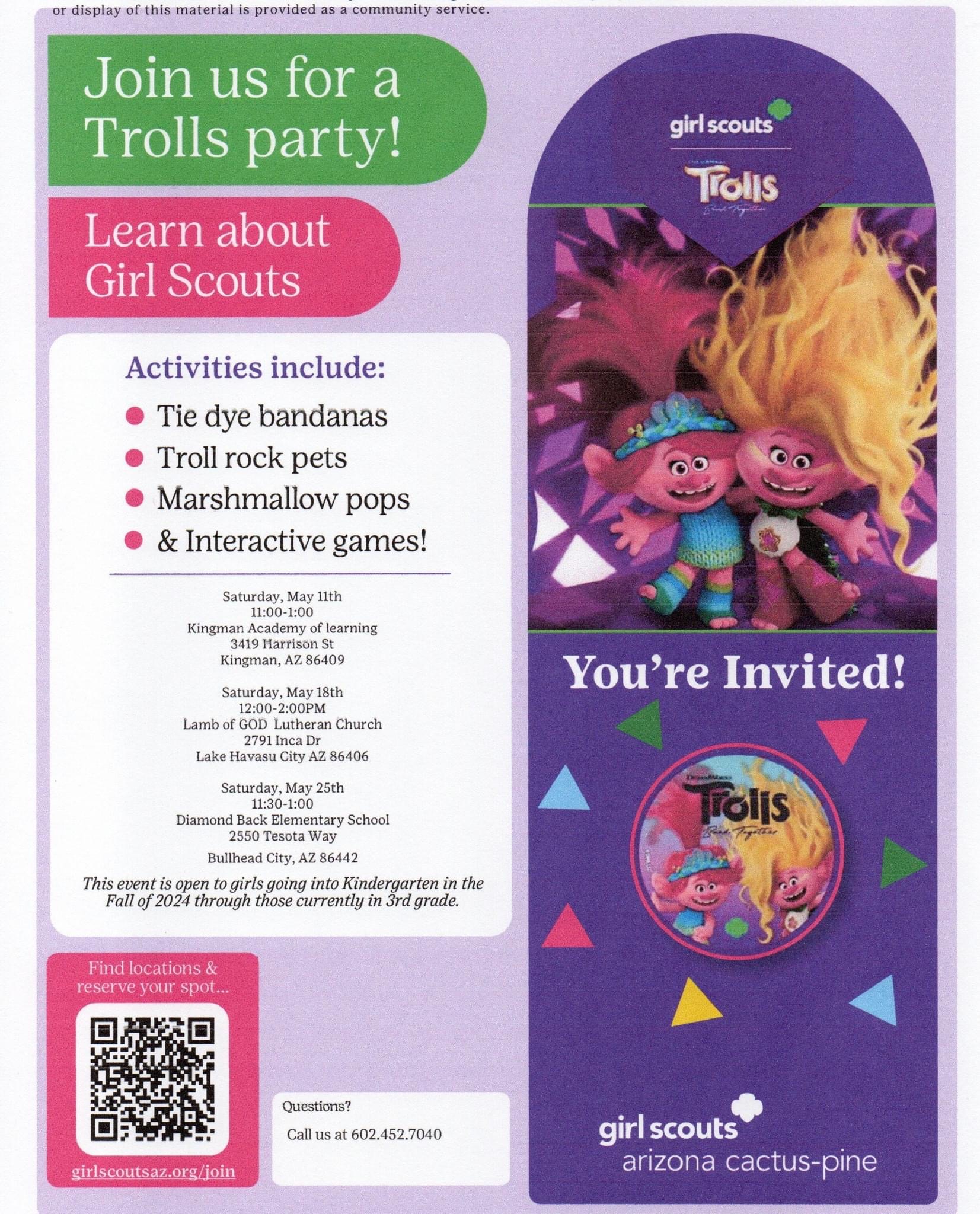 Girl Scout Troll Party
